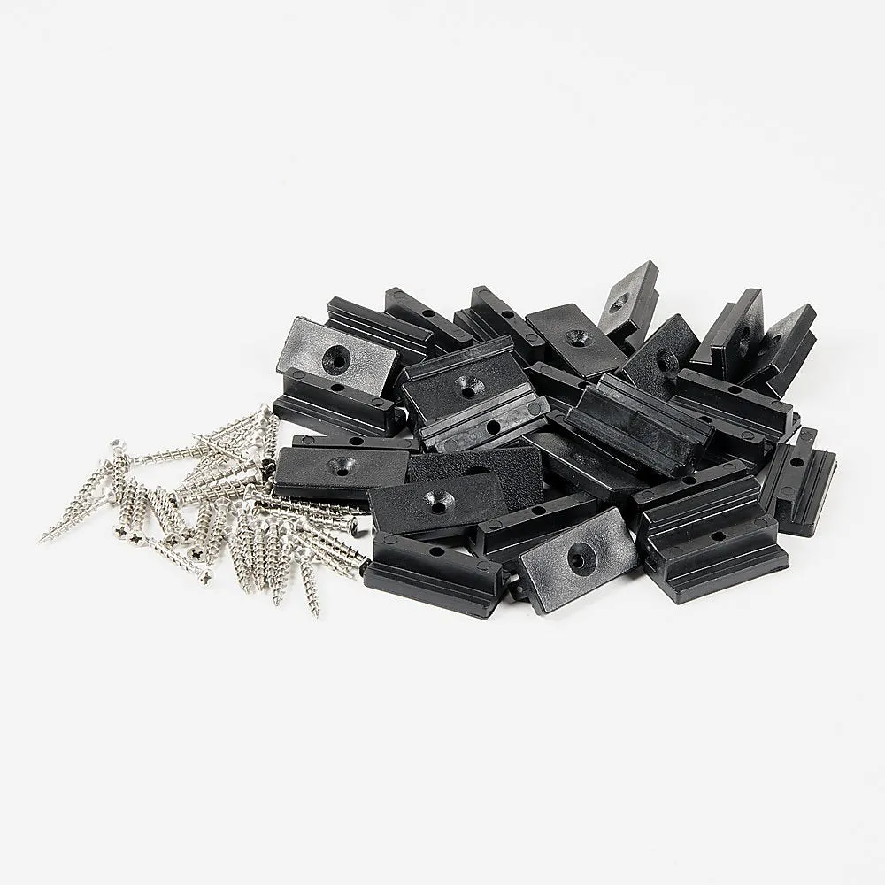 Hidden Fastening Deck Clips, Screws 100 Set, Frostproof, Reusable