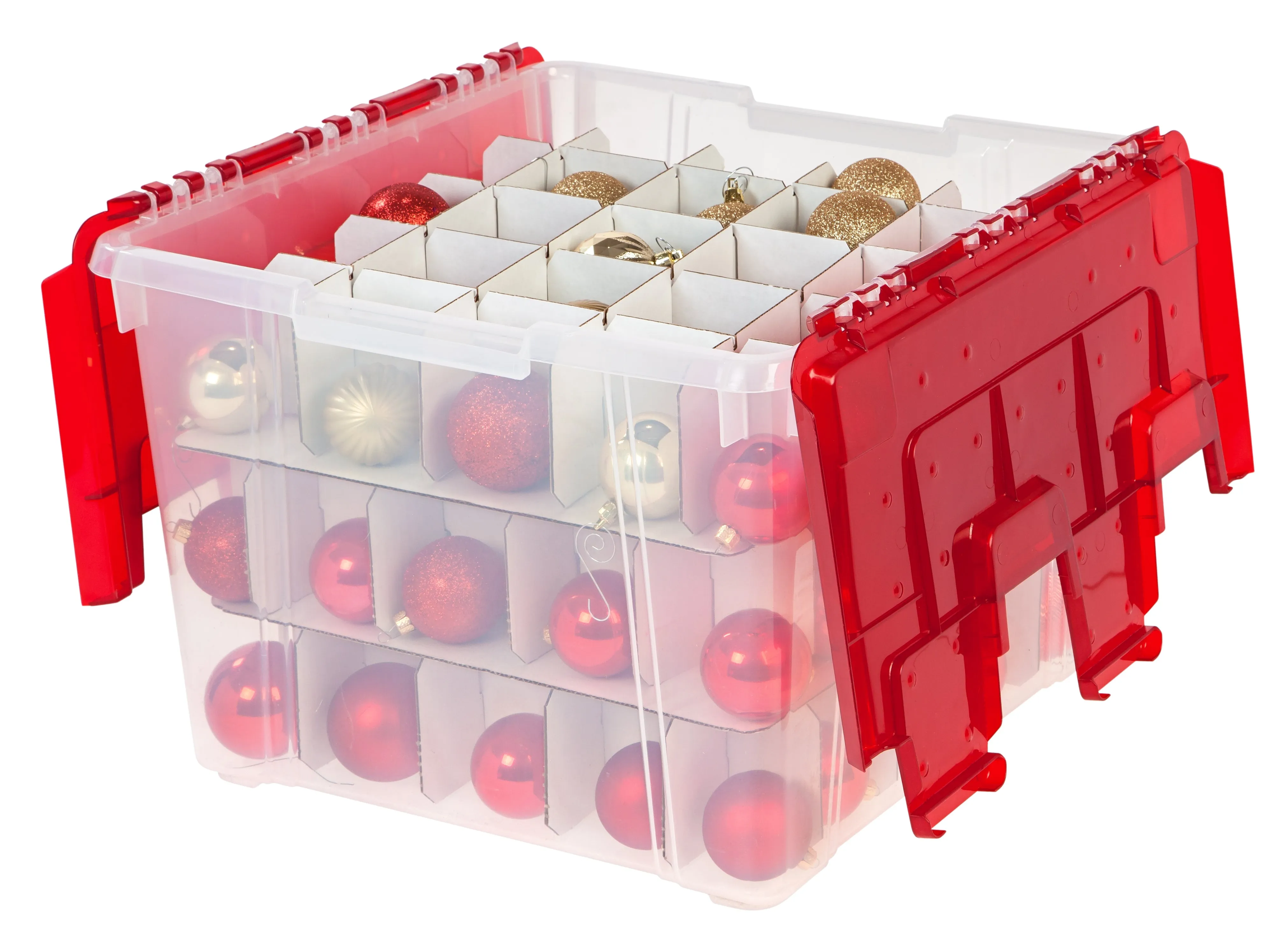 Holiday Ornament Wing-Lid Storage Box - 2 Pack