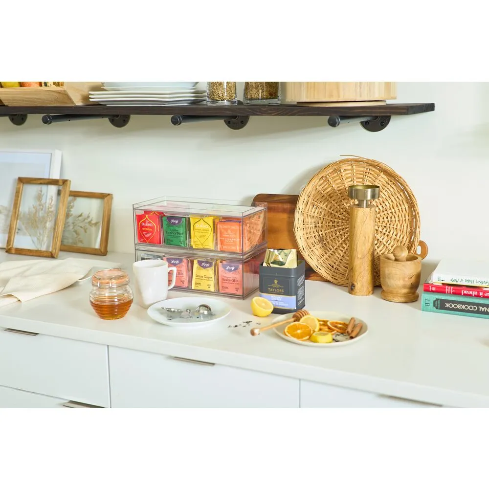 iDesign Crisp Tea Storage Organizer in Clear