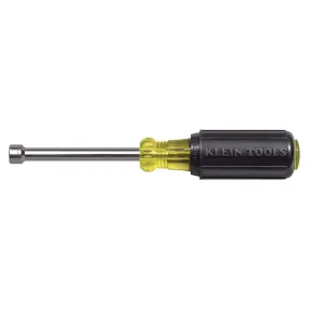 Klein Tools 630-6MM 6 mm Nut Driver, 3" Hollow Shaft, Cushion Grip