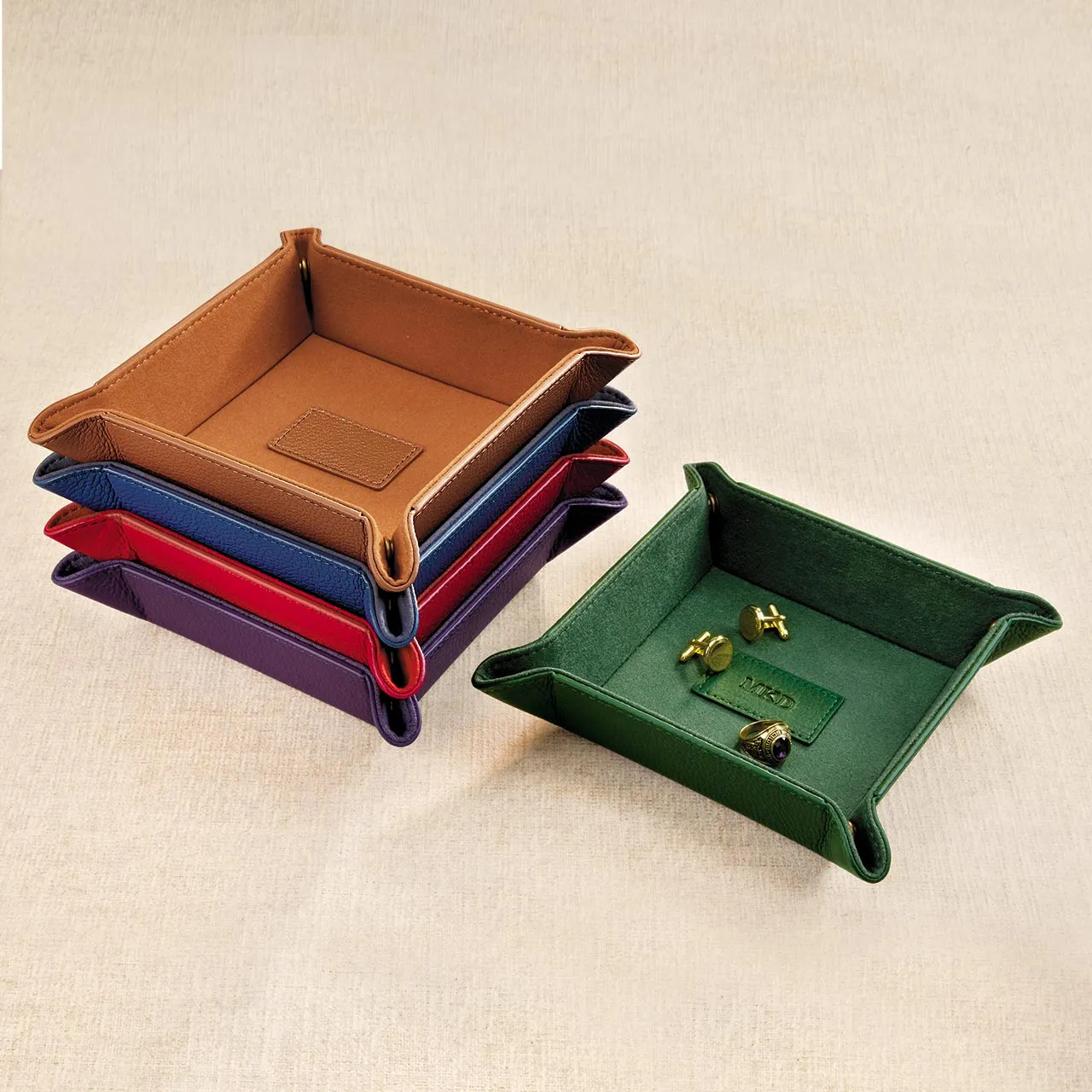 Leather Snap Tray