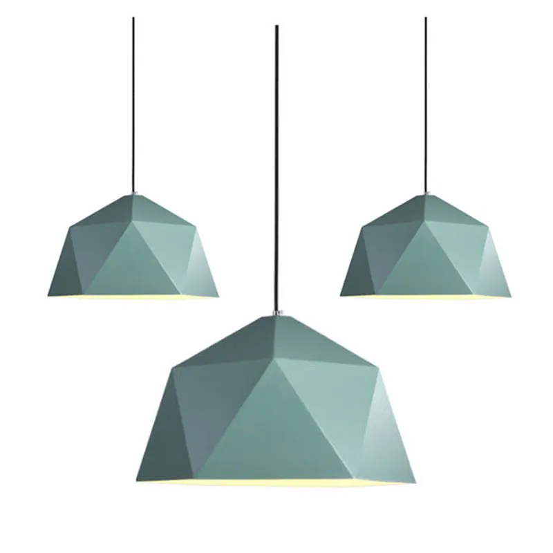 Macaron Color Geometric Pendant Light