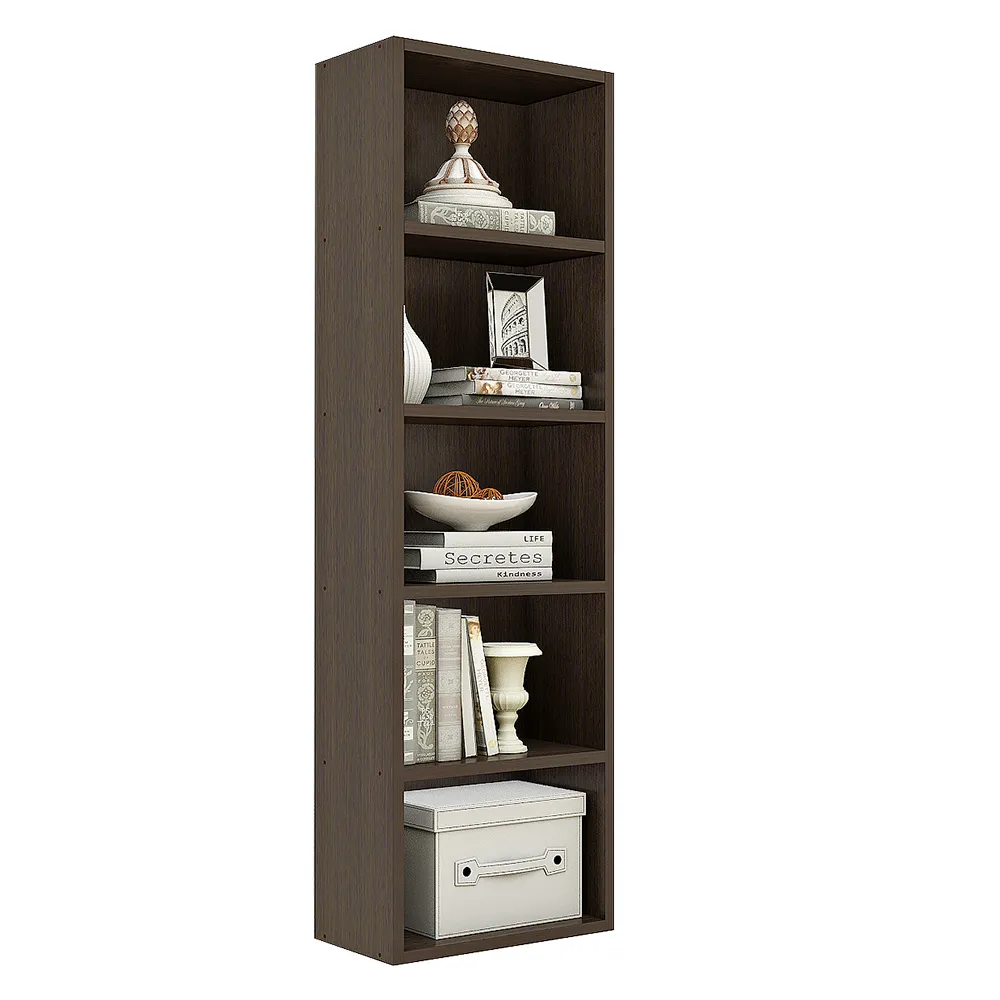 Matrix Bookcase Home Decor | Storage Shelves | Kids Book Rack | Storage Racks for Home Shelfs (5-Tier, Classic Wenge)