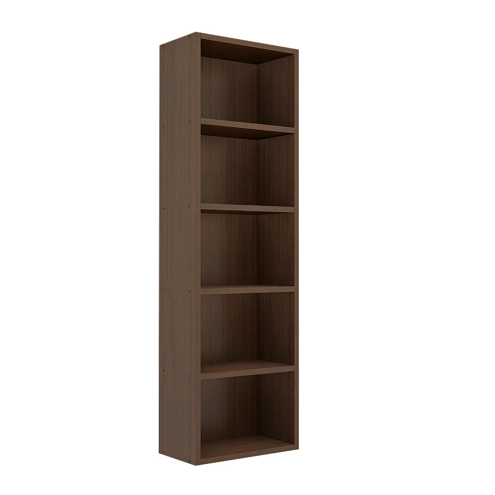 Matrix Bookcase Showcase Shelf Organiser Storage Shelf | Kids Book rack Cabinet | Storage Racks for Home Shelfs (5-Tier, Acacia Walnut)