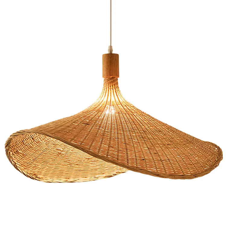 Modern Straw Hat Ceiling Light