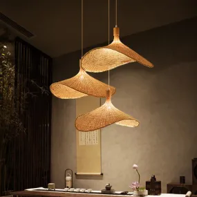 Modern Straw Hat Ceiling Light