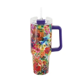 Natural Life Mega 1L Insulated Tumbler - Floral Garden