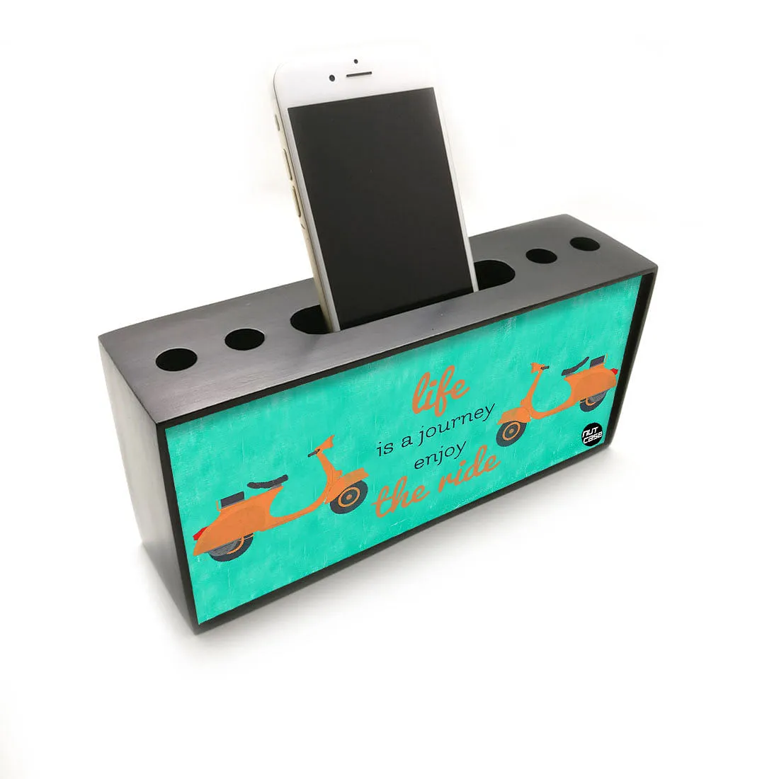 Pen Mobile Stand Holder Desk Organizer - Life Is A Journey