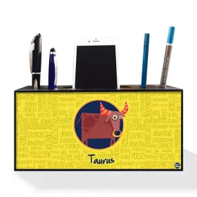 Pen Mobile Stand Holder Desk Organizer - Taurus Yellow