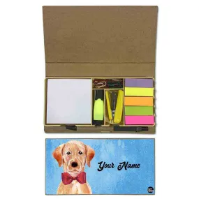 Personalized Stationery Kit Box Organizer for Kids Boy - Loving Dog