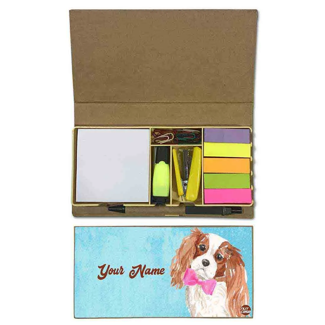 Personalized Stationery Organizers for Students Study Desk - Dog Tie