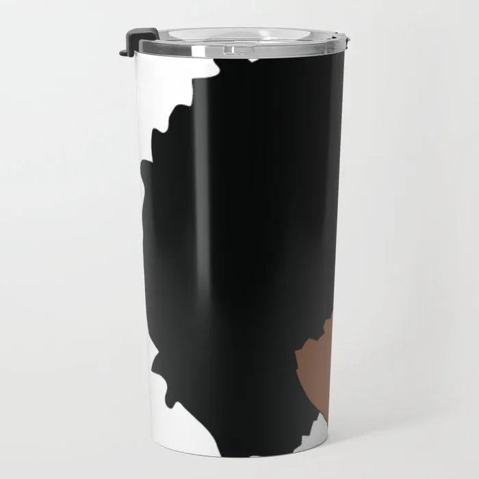 Plush Afro Diva Travel Mug