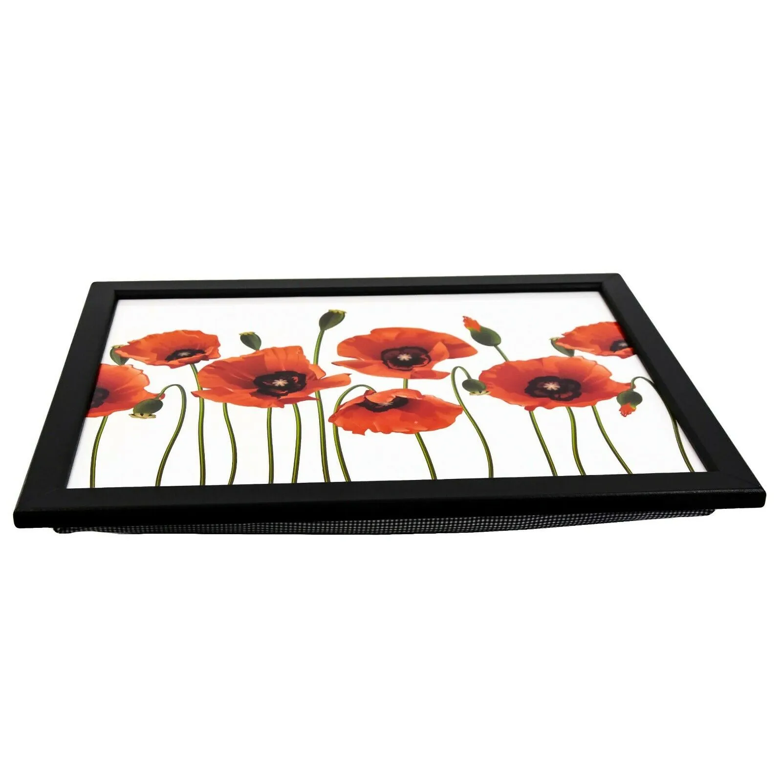 Poppies Lap Tray With Bean Bag Cushion