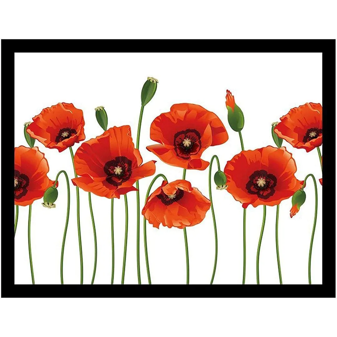 Poppies Lap Tray With Bean Bag Cushion