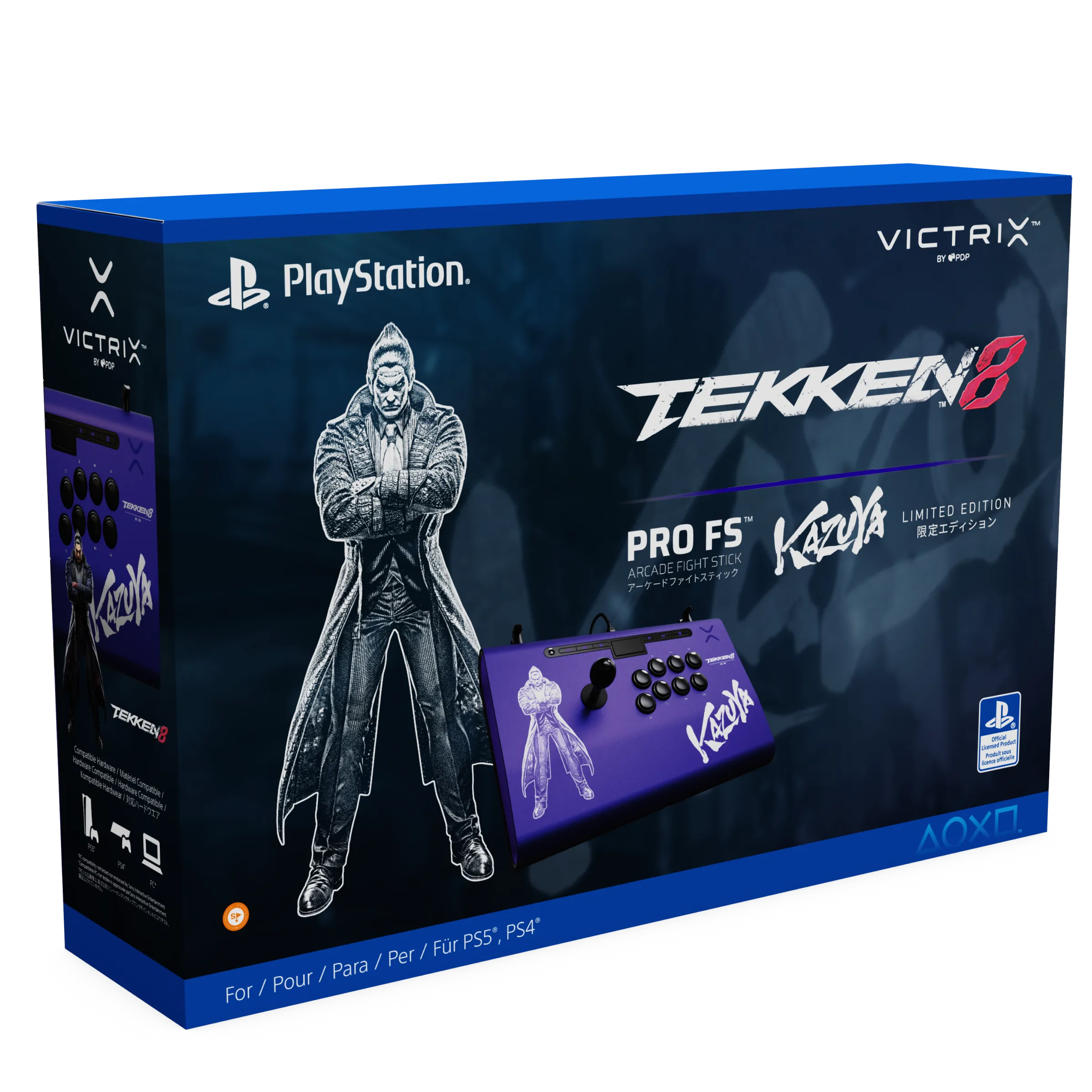 PS5, PS4 & PC TEKKEN 8 Victrix Pro FS Arcade Fight Stick: Kazuya