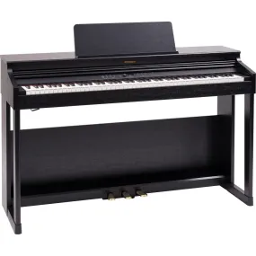 Roland RP701 Piano & Stool in Classic Black RP701CB