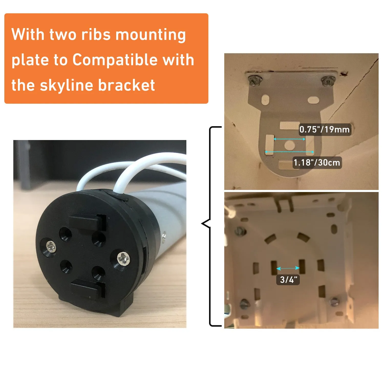 Rollerhouses ERB35 | 2"(50mm) Rechargeable Roller Shade Motor Kit,Remote control