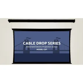 Severtson Screens Cable Drop HDTV [16:9] Tab Tension Screen 150" (130.7" x 73.5") CDT169150CW