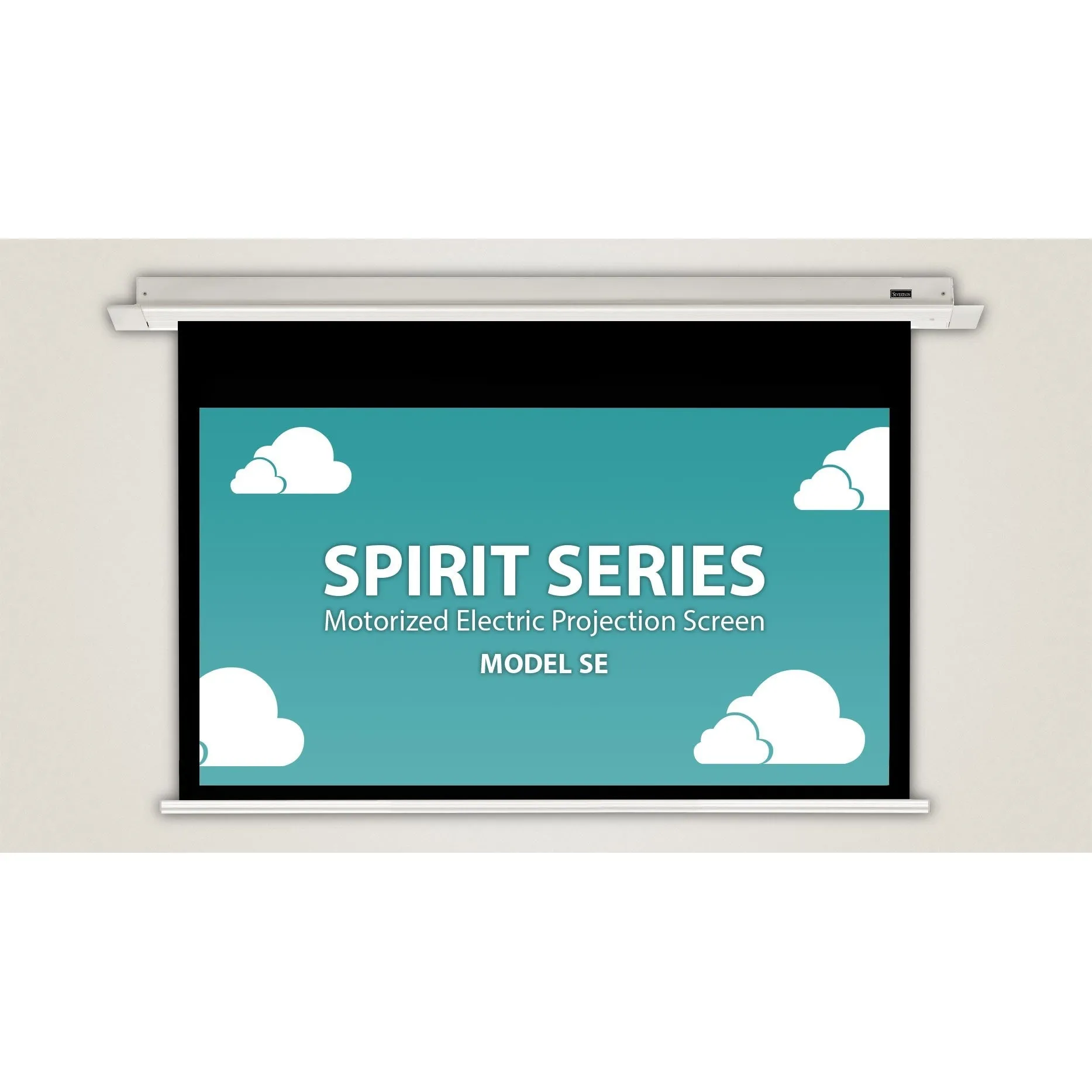 Severtson Screens Spirit In-Ceiling Series 154" (130.6" x 81.6") Non Tab Tension Widescreen [16:10] SE1610154MW