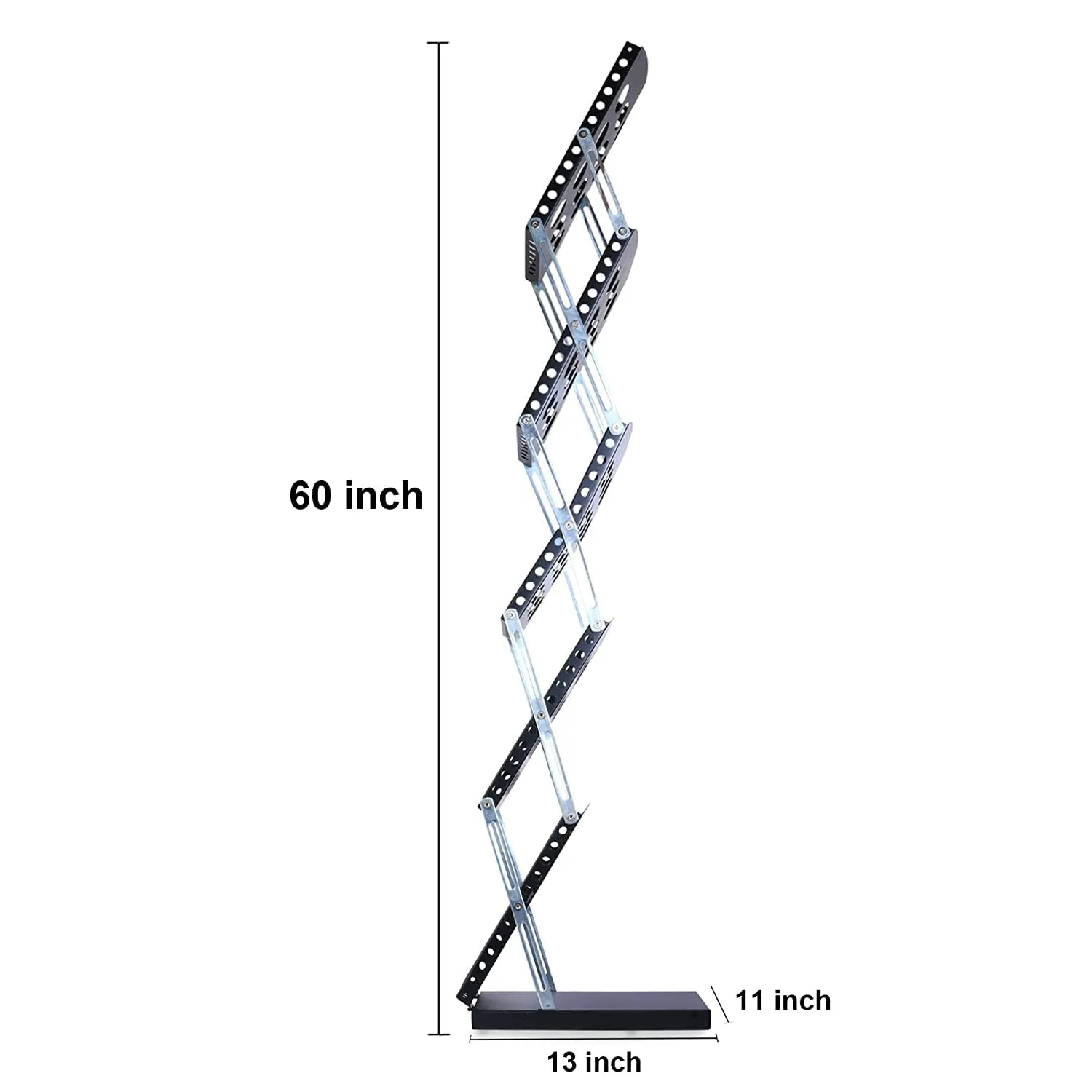 SHIVIS® A4 Metal Portable Brochure Folding Zigzag Catalogue/Magazine/Leaflet/Literature Stand Rack Magazine