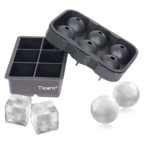 Silicone Ice Cube Trays Set of 2