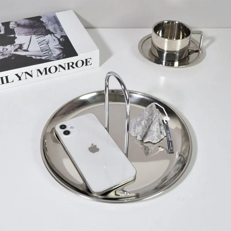 Silver Plated Portable Storage Tray