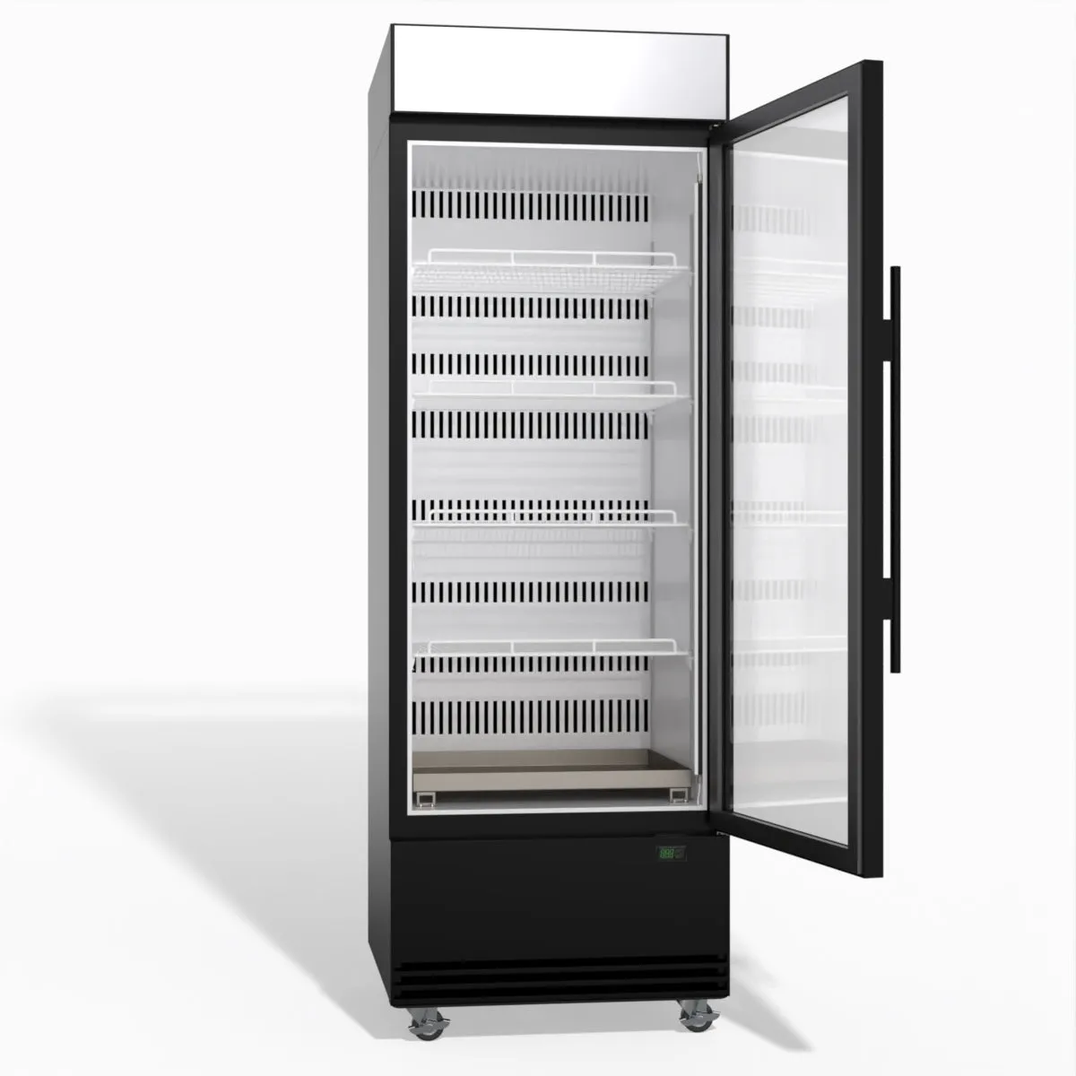 Skope BME600N-AC 1 Glass Door Display or Storage Fridge, Lit Sign