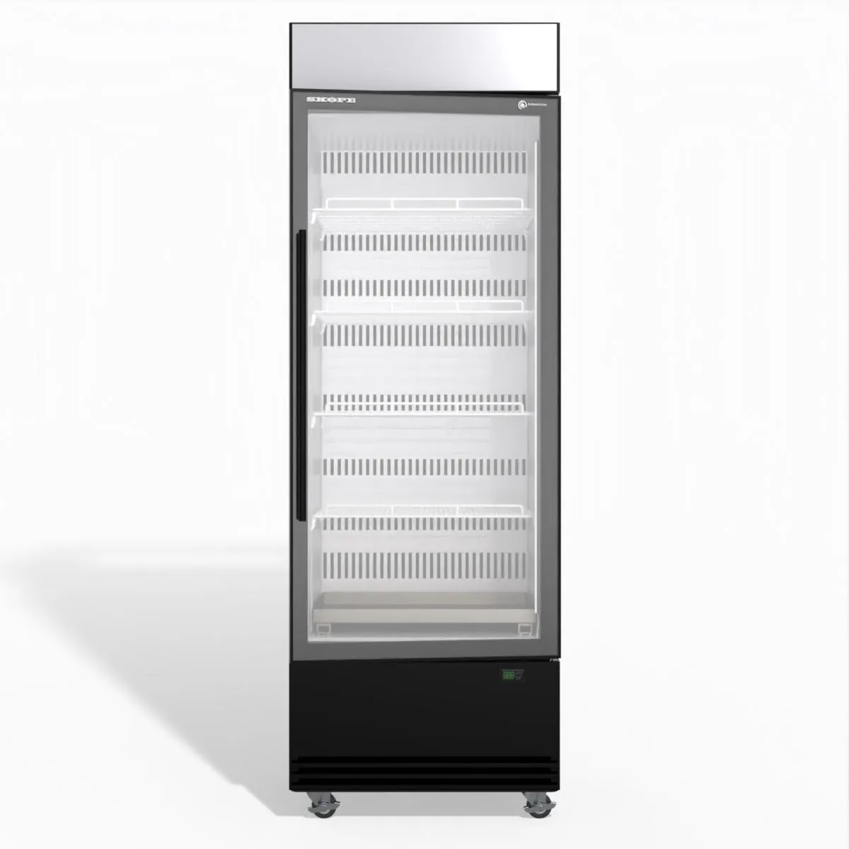 Skope BME600N-AC 1 Glass Door Display or Storage Fridge, Lit Sign