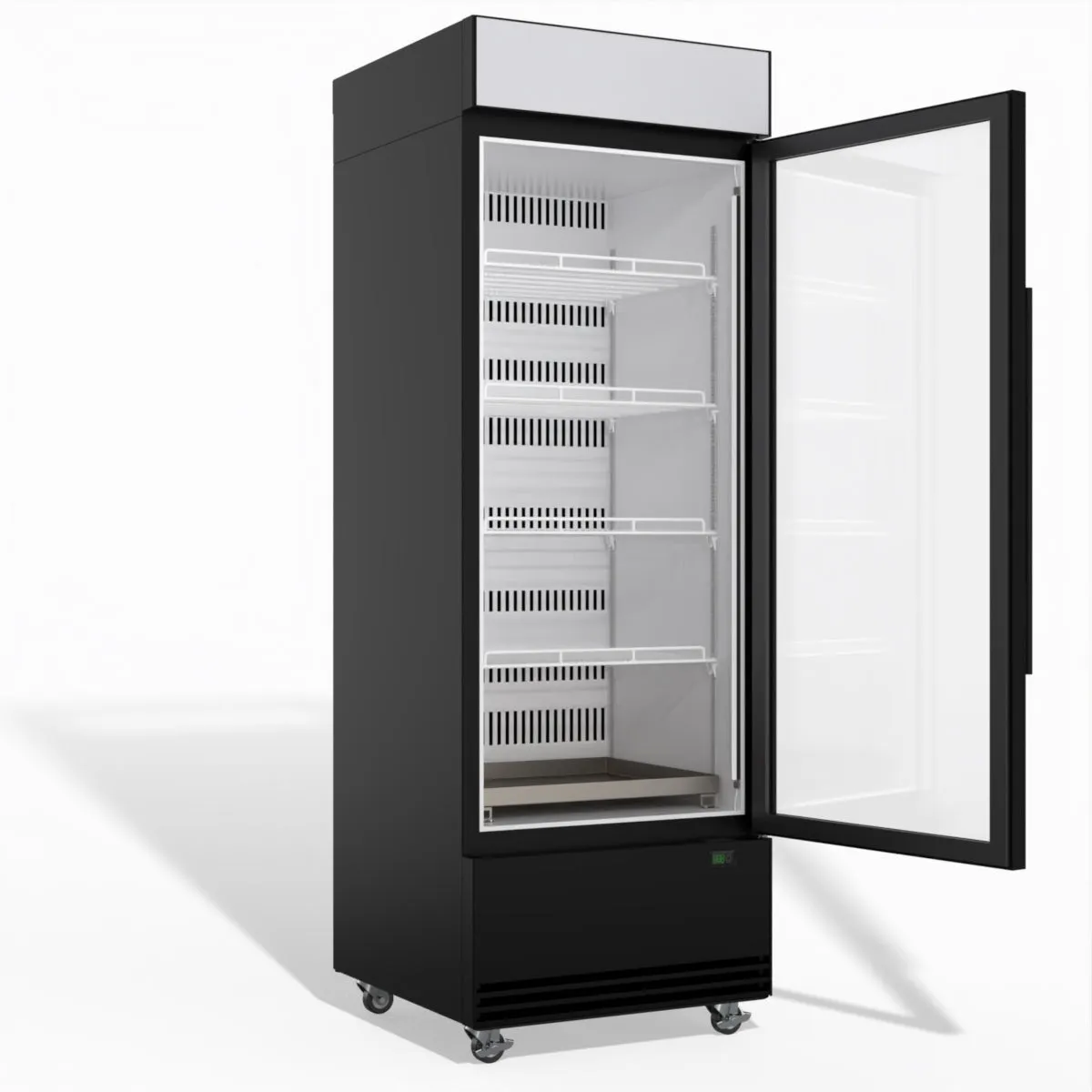 Skope BME600N-AC 1 Glass Door Display or Storage Fridge, Lit Sign