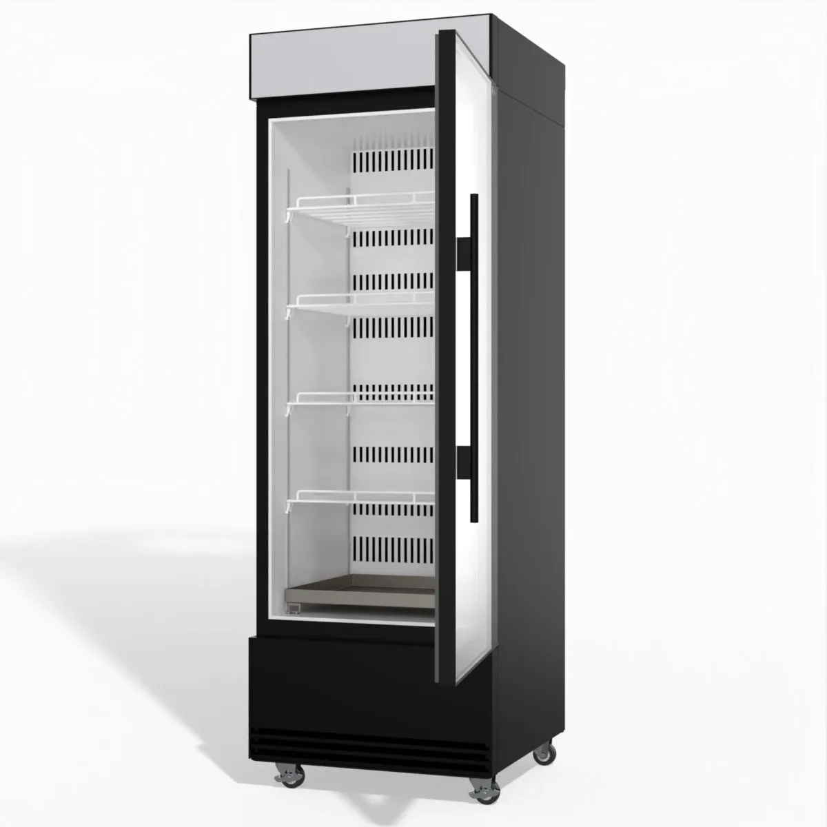 Skope BME600N-AC 1 Glass Door Display or Storage Fridge, Lit Sign