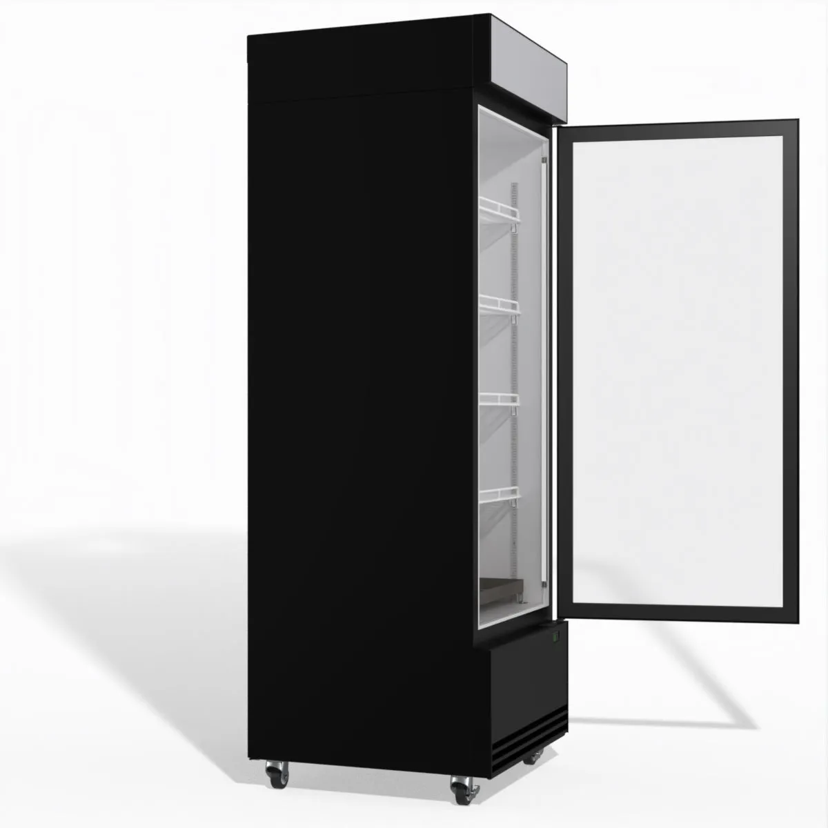 Skope BME600N-AC 1 Glass Door Display or Storage Fridge, Lit Sign