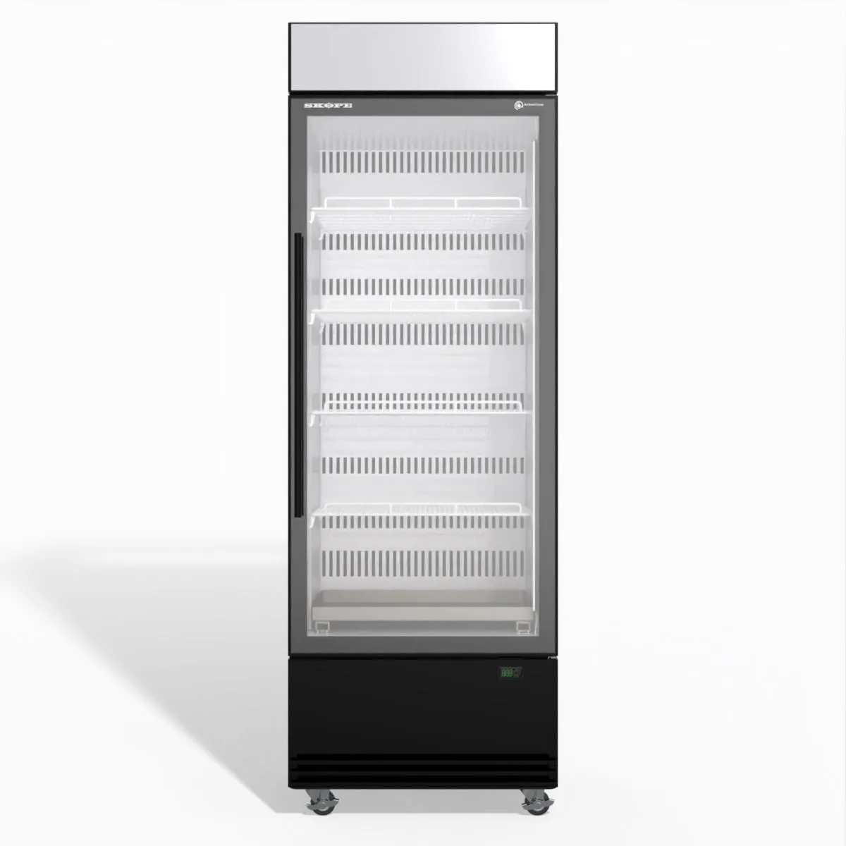 Skope BME600N-AC 1 Glass Door Display or Storage Fridge, Lit Sign