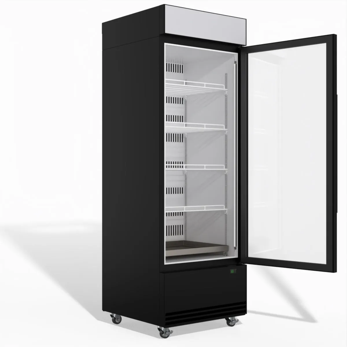 Skope BME600N-AC 1 Glass Door Display or Storage Fridge, Lit Sign