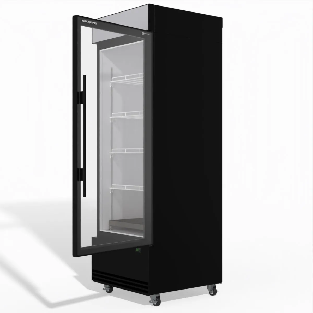 Skope BME600N-AC 1 Glass Door Display or Storage Fridge, Lit Sign