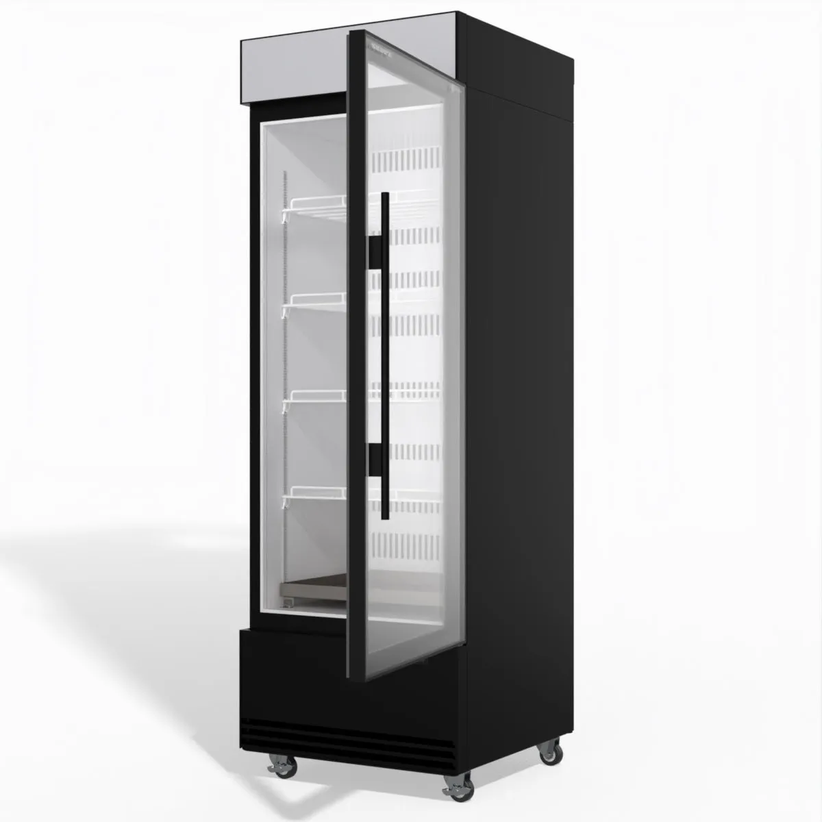 Skope BME600N-AC 1 Glass Door Display or Storage Fridge, Lit Sign