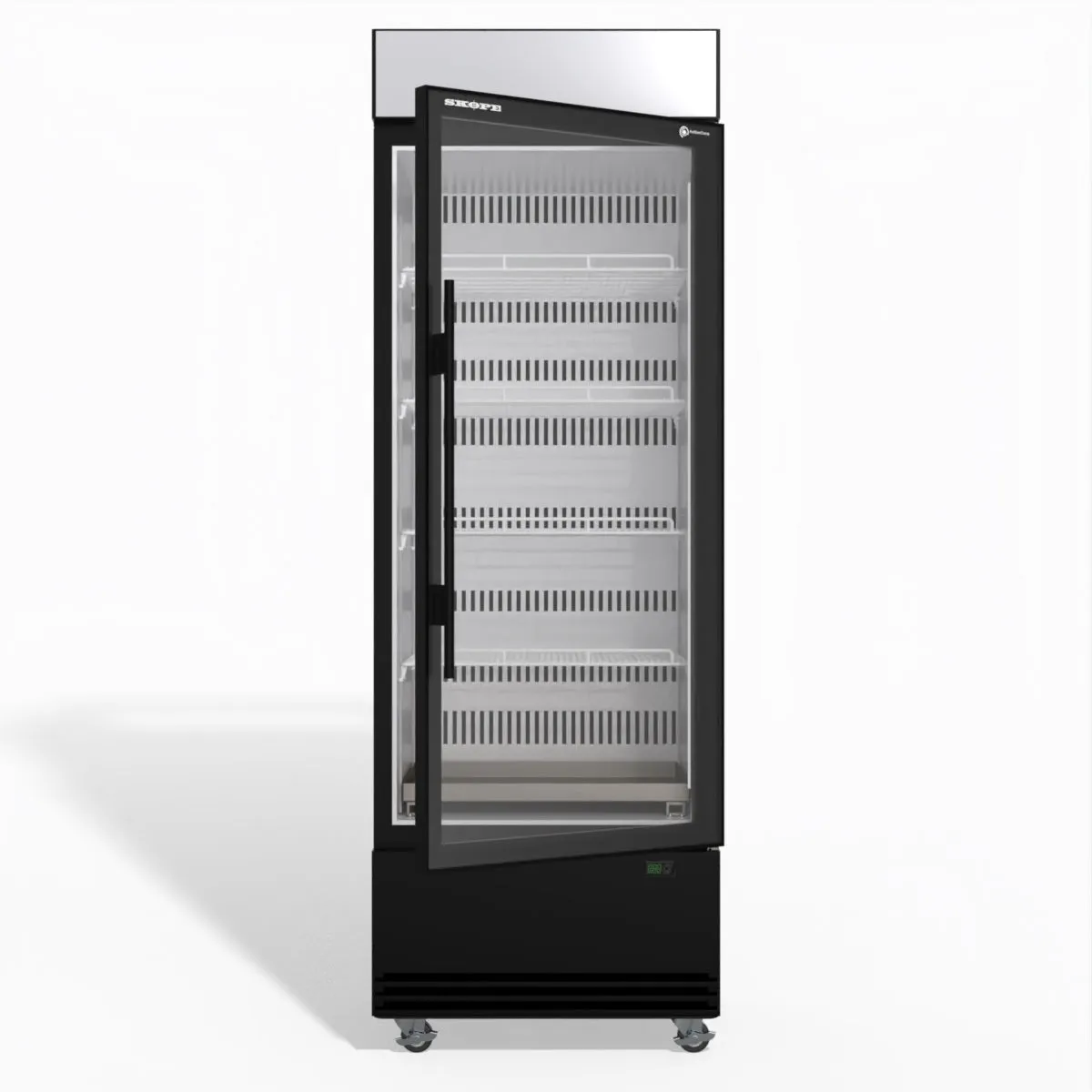 Skope BME600N-AC 1 Glass Door Display or Storage Fridge, Lit Sign