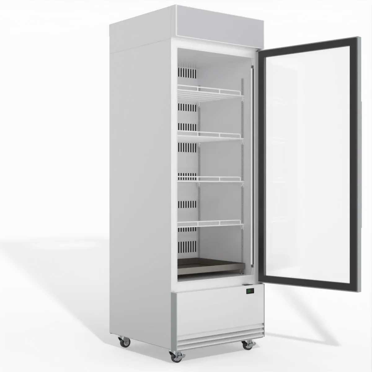 Skope BME600N-AC 1 Glass Door Display or Storage Fridge, Lit Sign