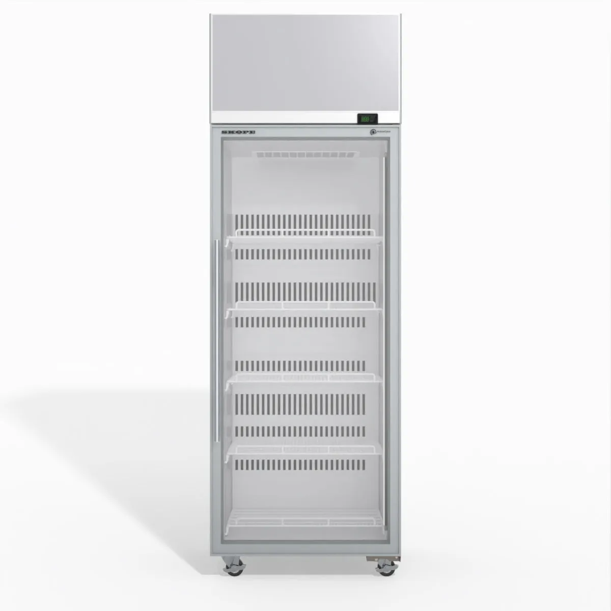 Skope TME650N-AC 1 Glass Door Display or Storage Fridge, Lit Sign