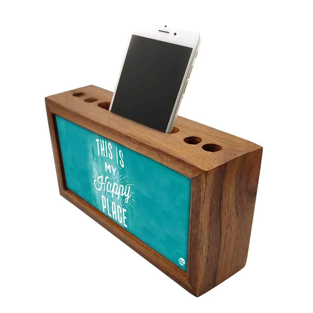 Solid Wood desk organizer - This Is My Happy Place