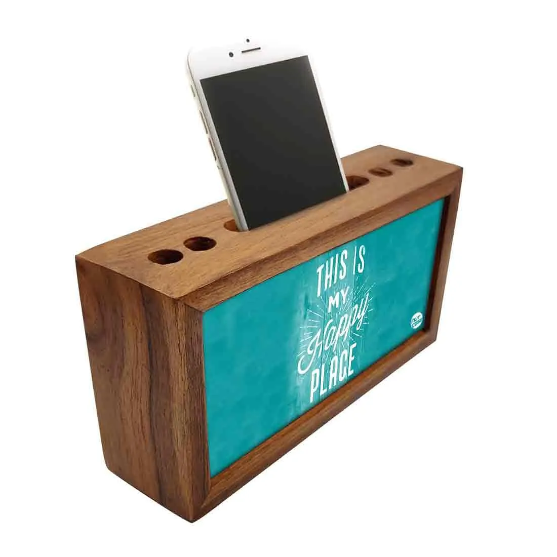 Solid Wood desk organizer - This Is My Happy Place