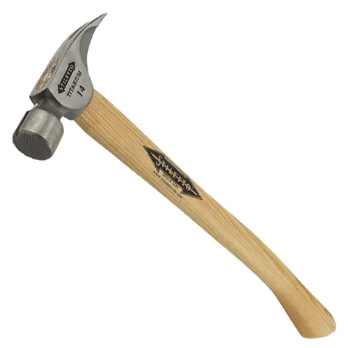 Stiletto TI14MC 14 oz. Titanium "Titan" Framer Hammer (Milled Face-Curved Handle)