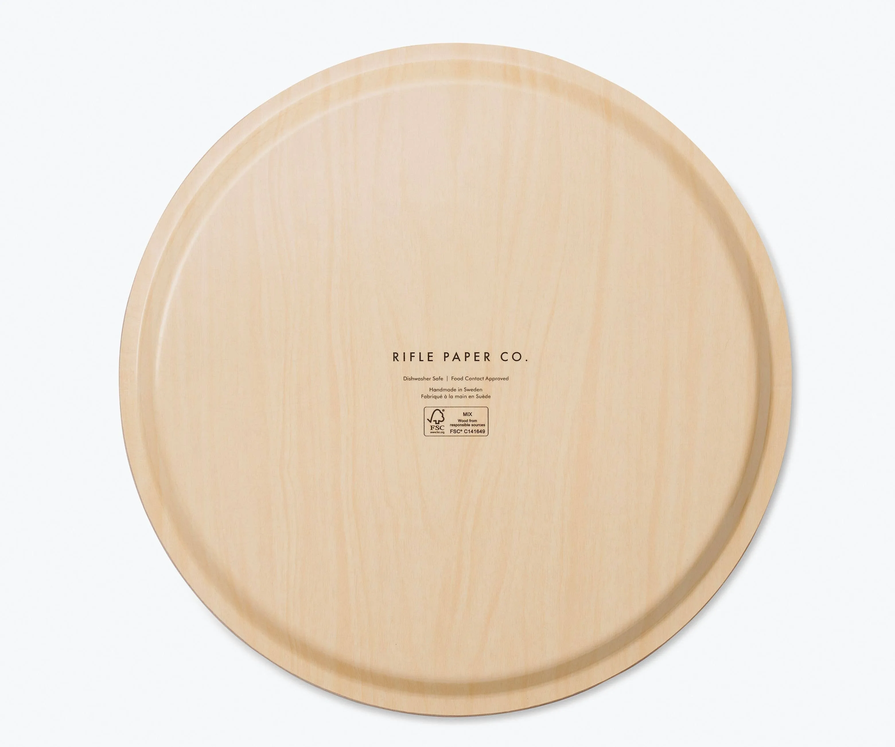 Strawberry Fields Bent Ply Round Tray