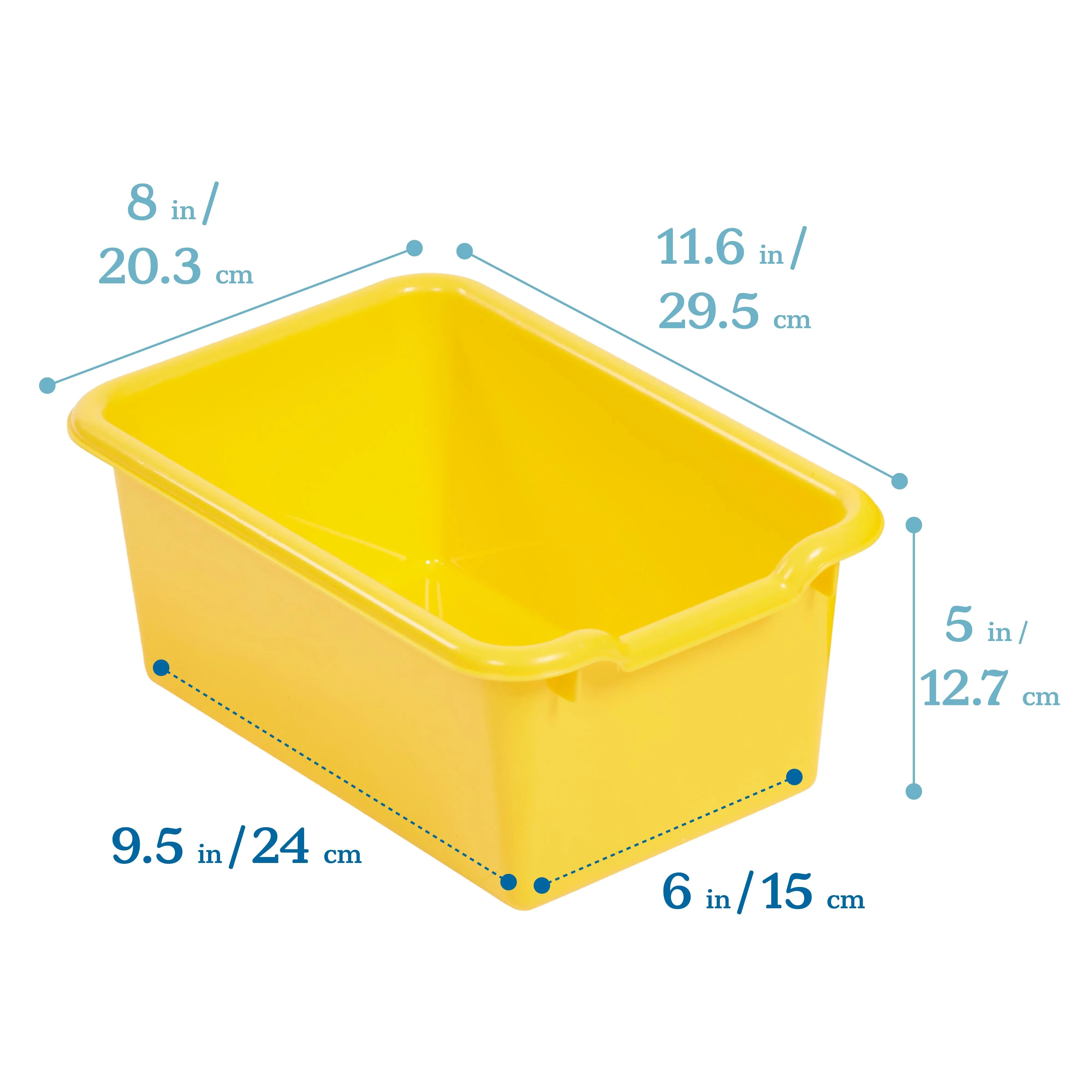 Streamline 25 Cubby Tray Cabinet with Scoop Front Storage Bins, 5x5, Natural, Classroom Furniture