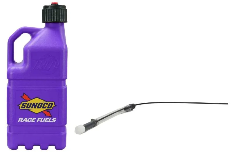 Sunoco Gen 3 5 Gallon Utility Jug - O-Ring Seal Cap - Vent - Filler Hose - Square - Purple