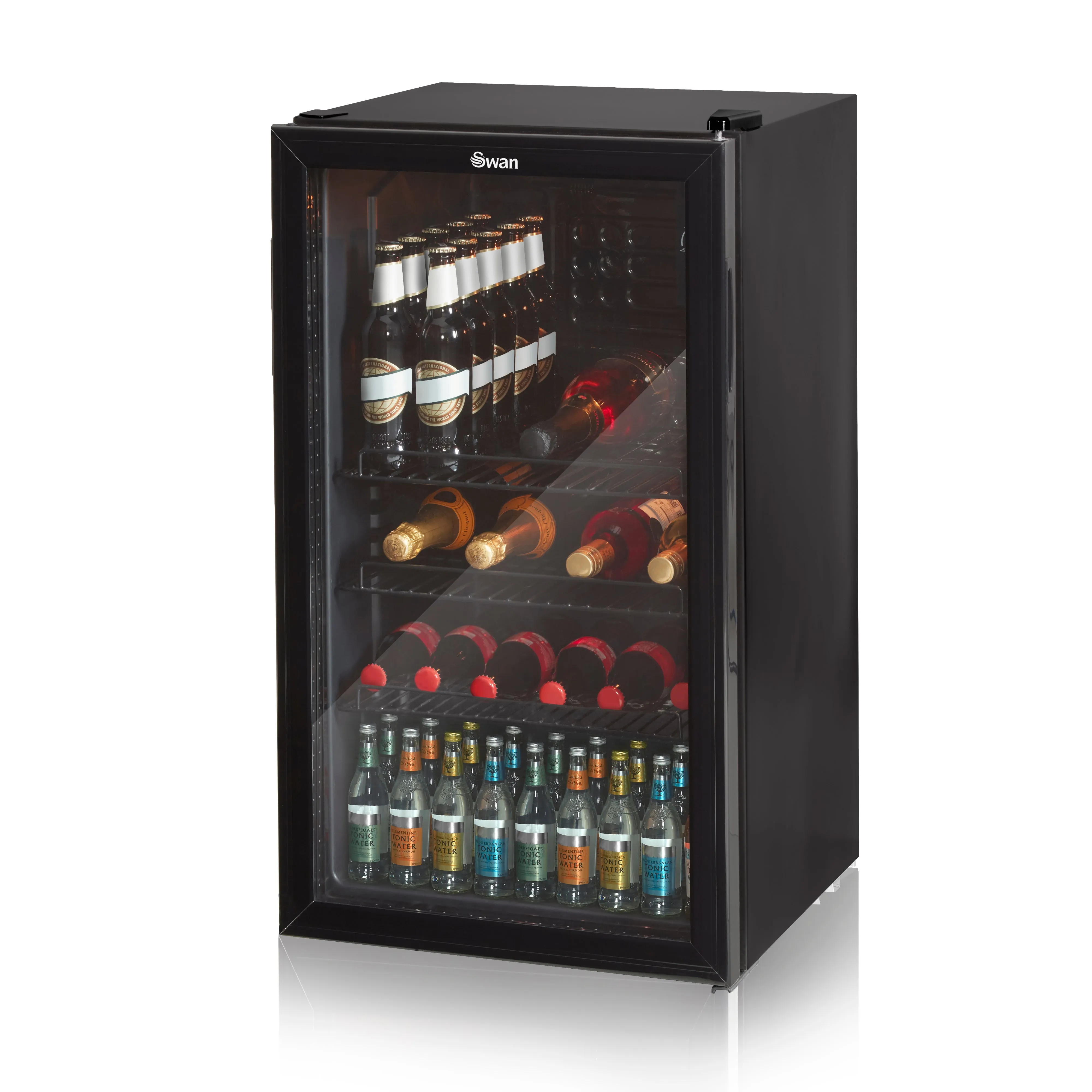 Swan 80L Glass Fronted Under Counter Fridge