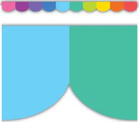 Teacher Created Resources Colorful Scalloped Die-Cut Border Trim