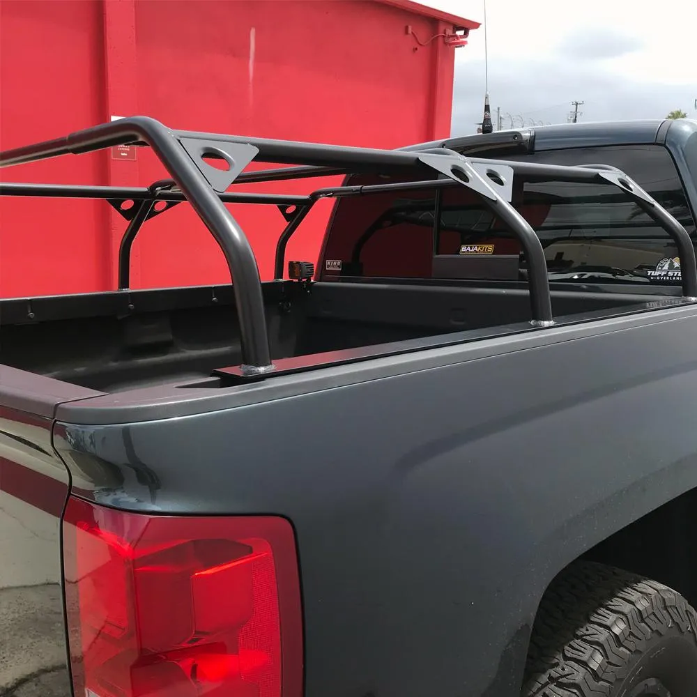 Truck Bed Rack for RTT, Adjustable, 51" Length, Steel, Black