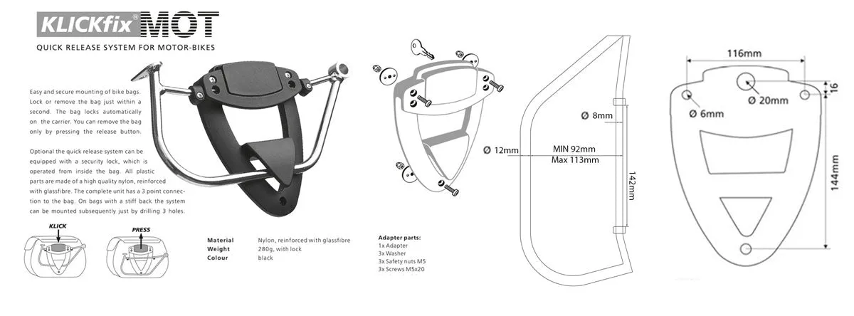 UNIT Garage Klickfix Racks - Royal Enfield Himalayan and Scram 411