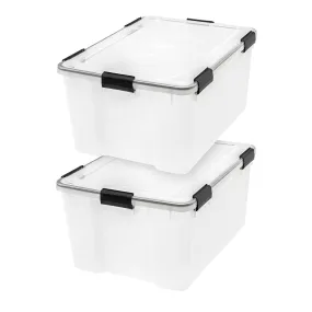 WeatherPro® Storage Box, 2 Pack, Clear