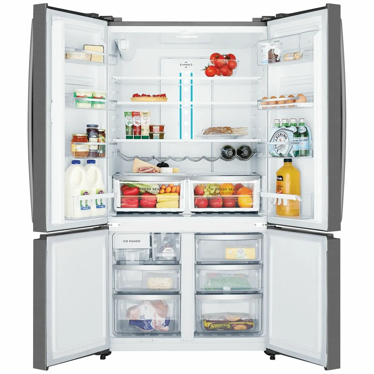 Westinghouse 541L French Door Fridge with Ice Maker and Water Dispenser WQE6060BB